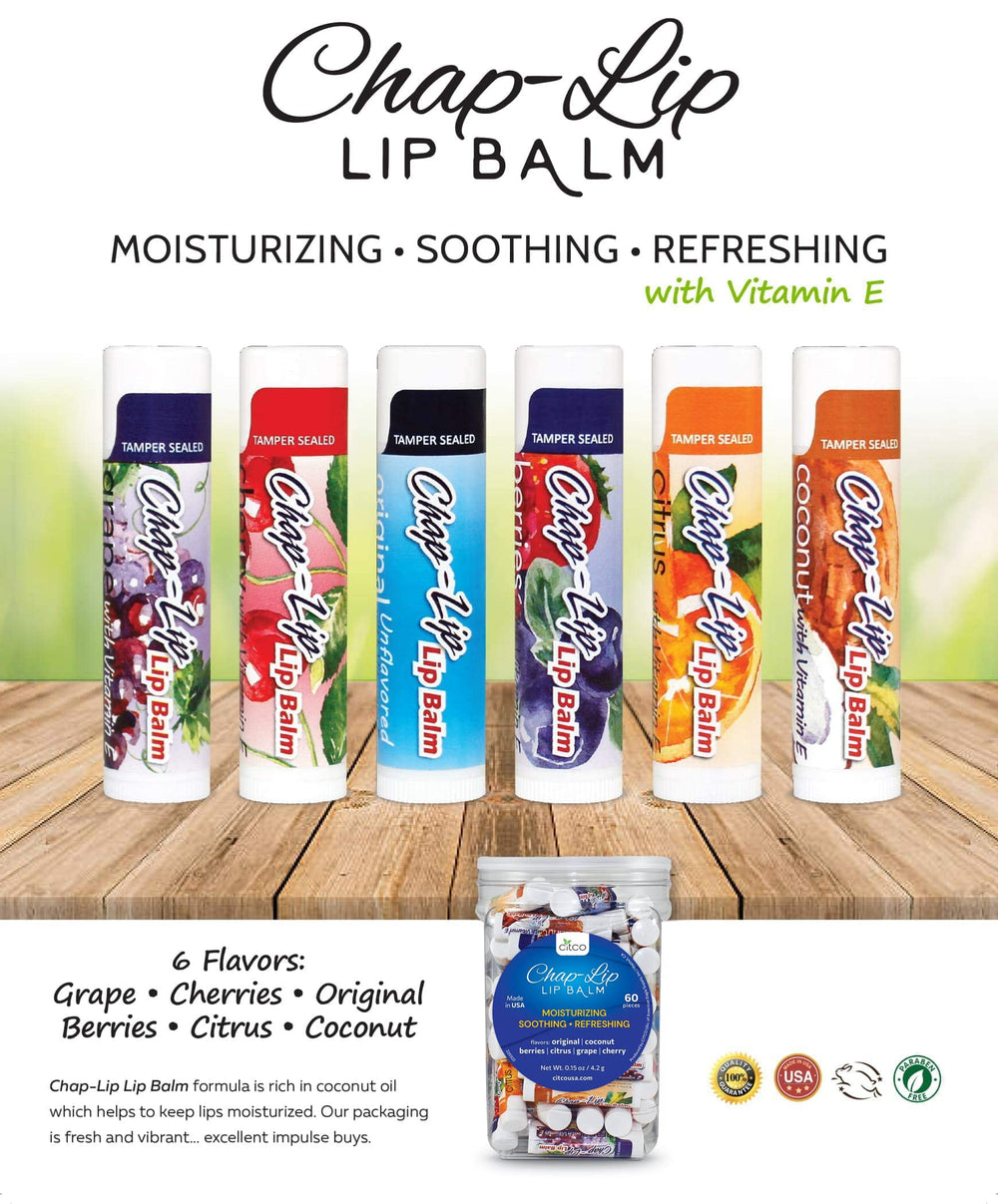 Chap-Lip Lip Balm berries flavor jar keeps lips refreshed