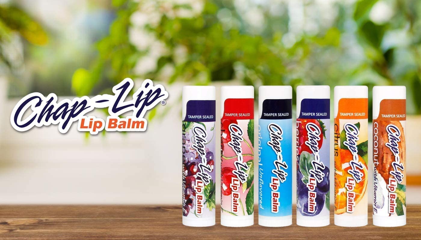 Chap-Lip Lip Balm coconut flavor jar with vitamin E for lasting hydration