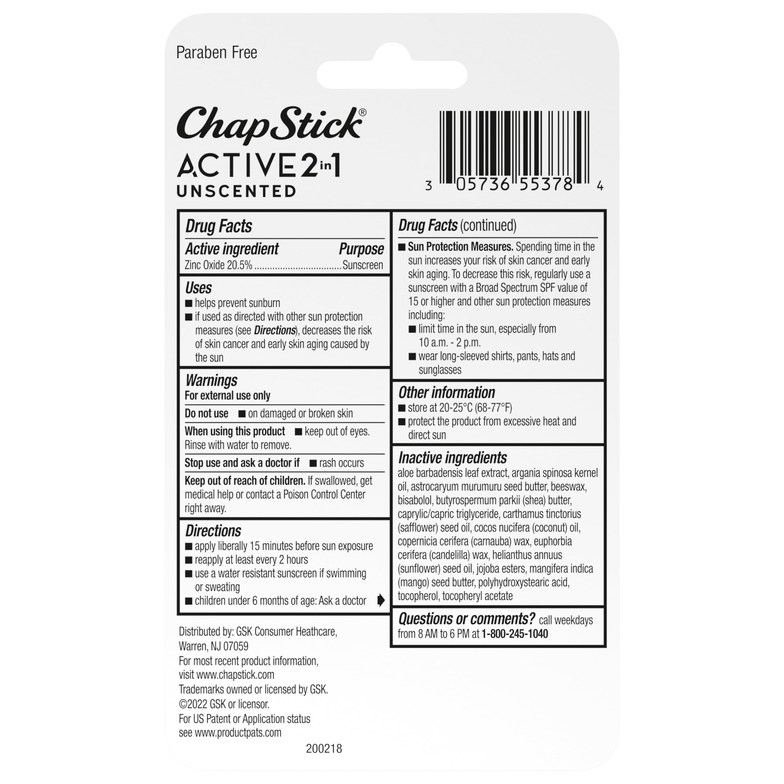 ChapStick Active para esquí y playa, cuidado de labios en exteriores