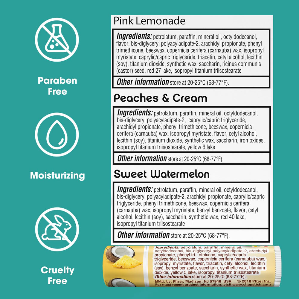 ChapStick American classic packaging appeals to everyday lip care routines.