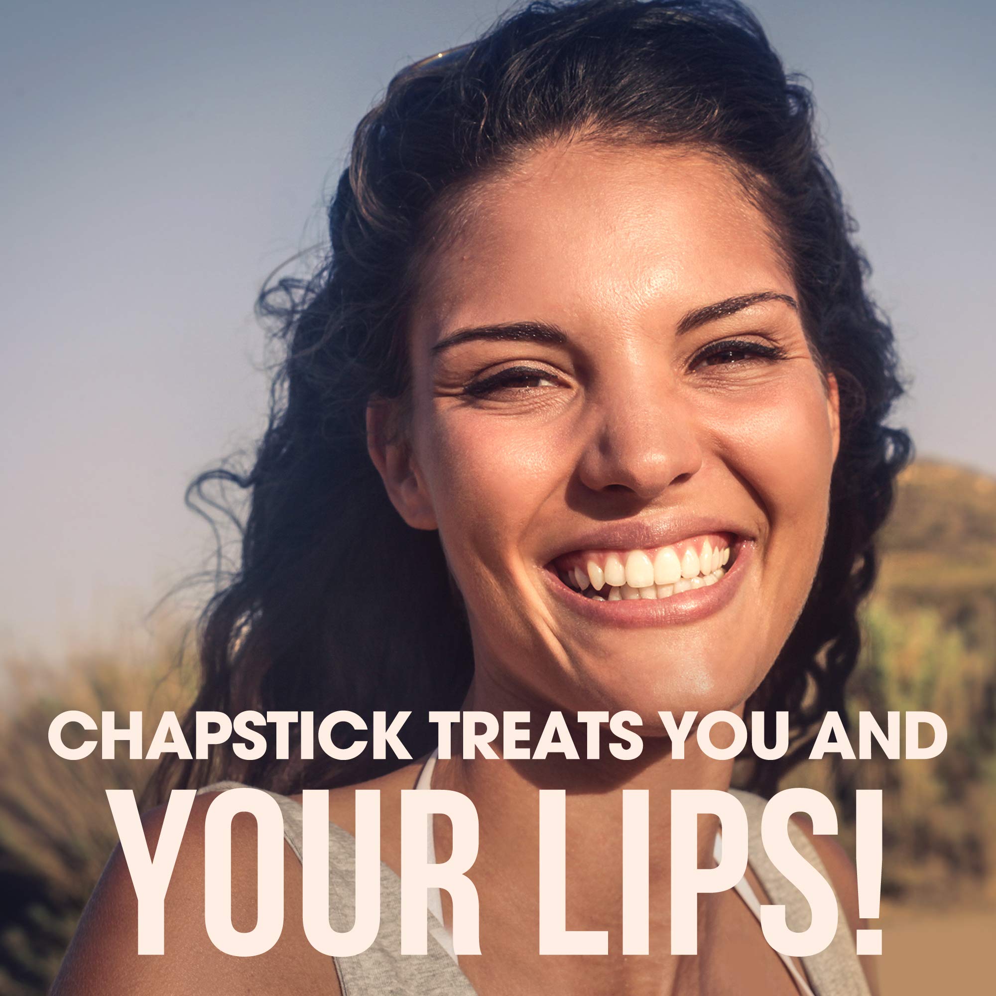 ChapStick balsamo labial fresa kiwi, pack práctico para cuidado diario.
