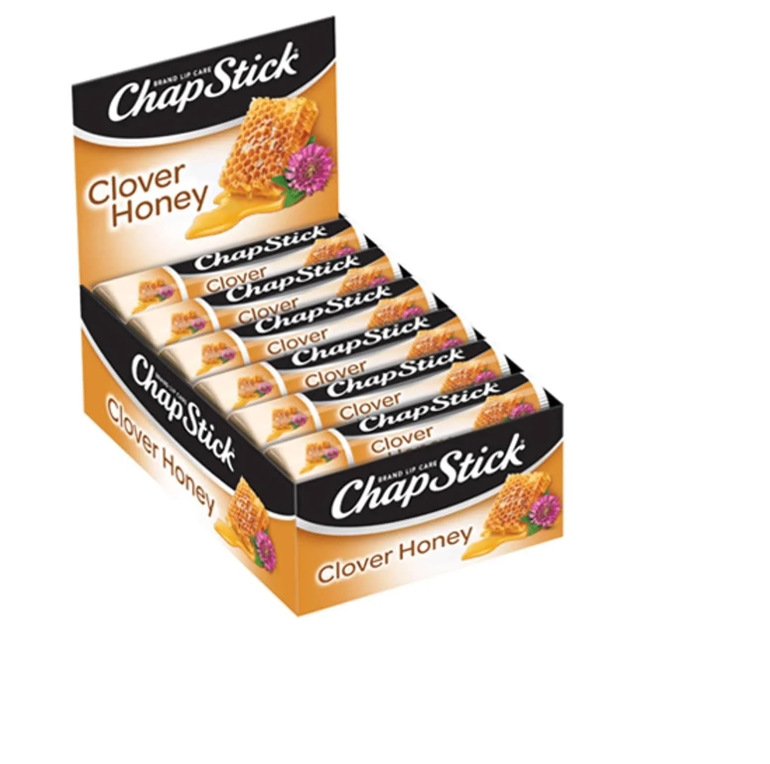 ChapStick balsamo labial miel de trebol, paquete de 12, ideal para llevar en bolso.