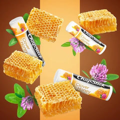 ChapStick balsamo labial miel de trebol, aroma dulce para momentos de rutina.