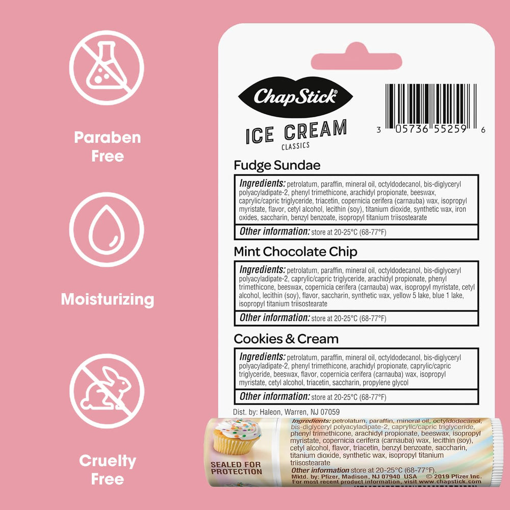 ChapStick: diseño clásico y confianza de más de 130 años de ChapStick.