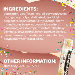 ChapStick Cake Batter 12-pack display for convenient lip care at home or on the go.