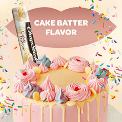 Close-up of ChapStick Cake Batter being applied with a smooth glide.
