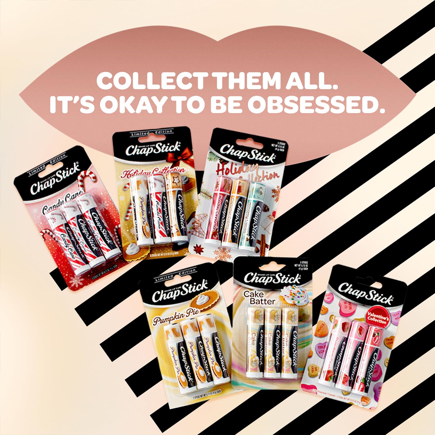 ChapStick Cake Batter travel-friendly kit, ideal for on-the-go lips.