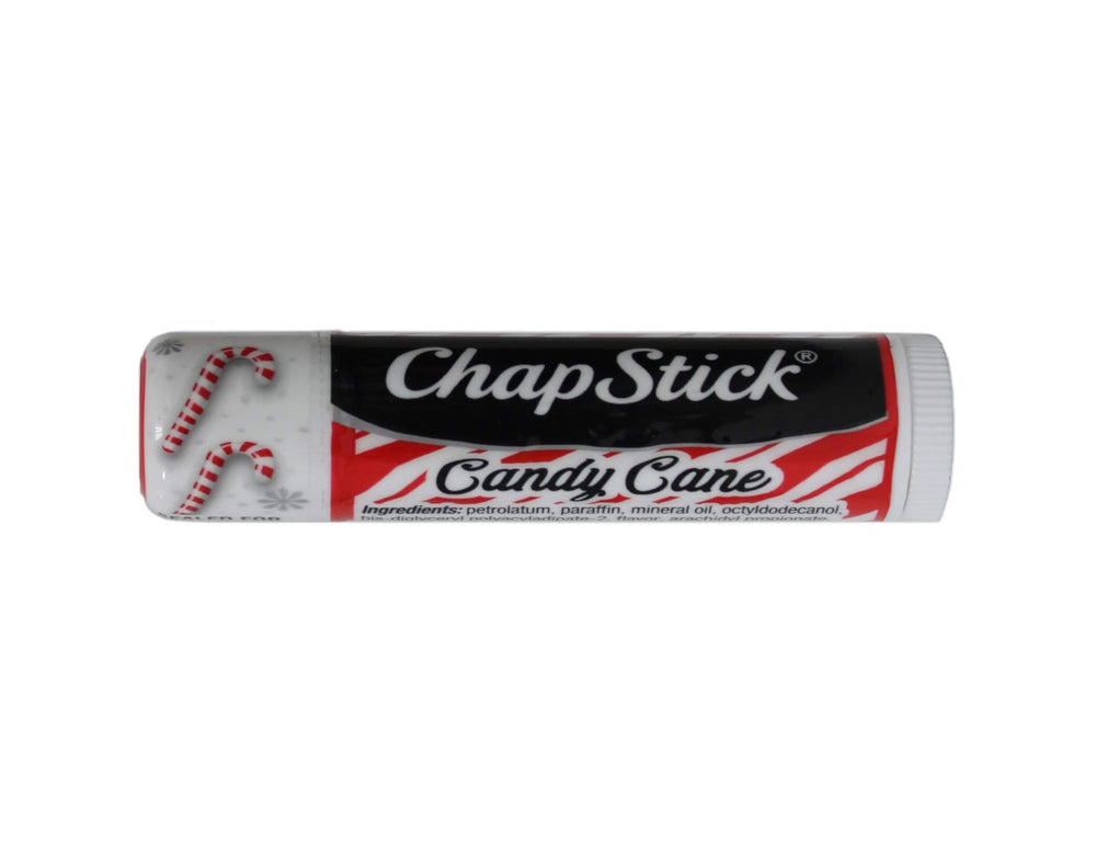 ChapStick Candy Cane, barra mentolada, sensación fresca al aplicar.
