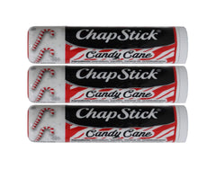 ChapStick Candy Cane, empaque de tres unidades, práctico para viajes.