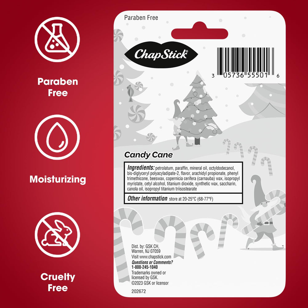 ChapStick Candy Cane ideal para bolso y viajes