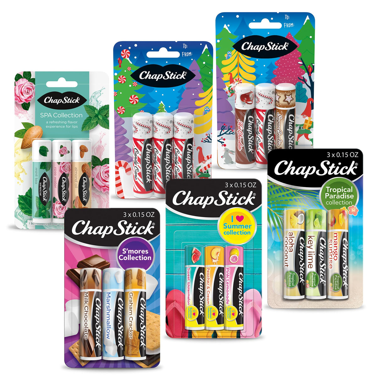 ChapStick: tubos bálsamo labial para bolso y uso diario