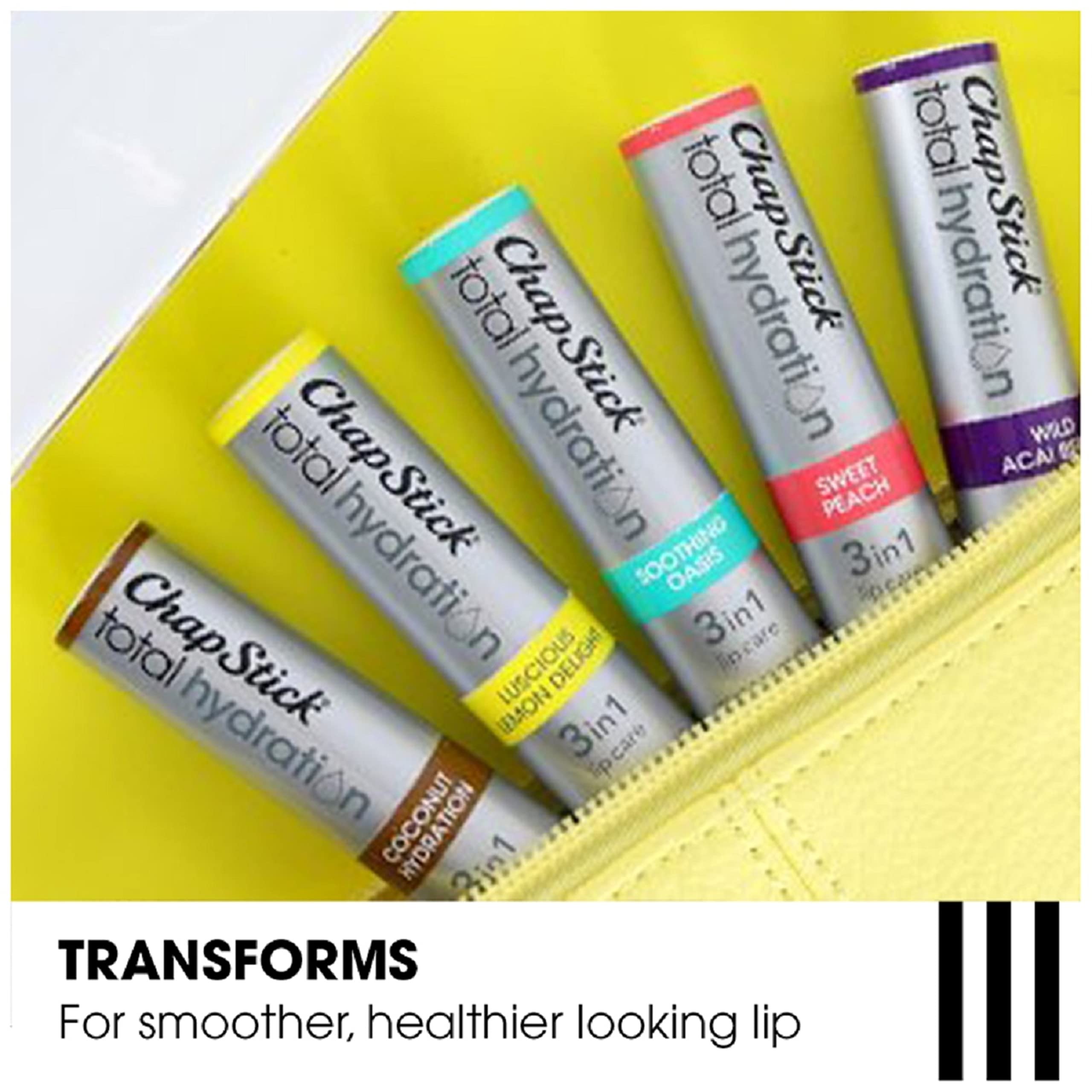 ChapStick Hidratacion Total Portatil En Bolso, retoques rapidos en cualquier lugar.