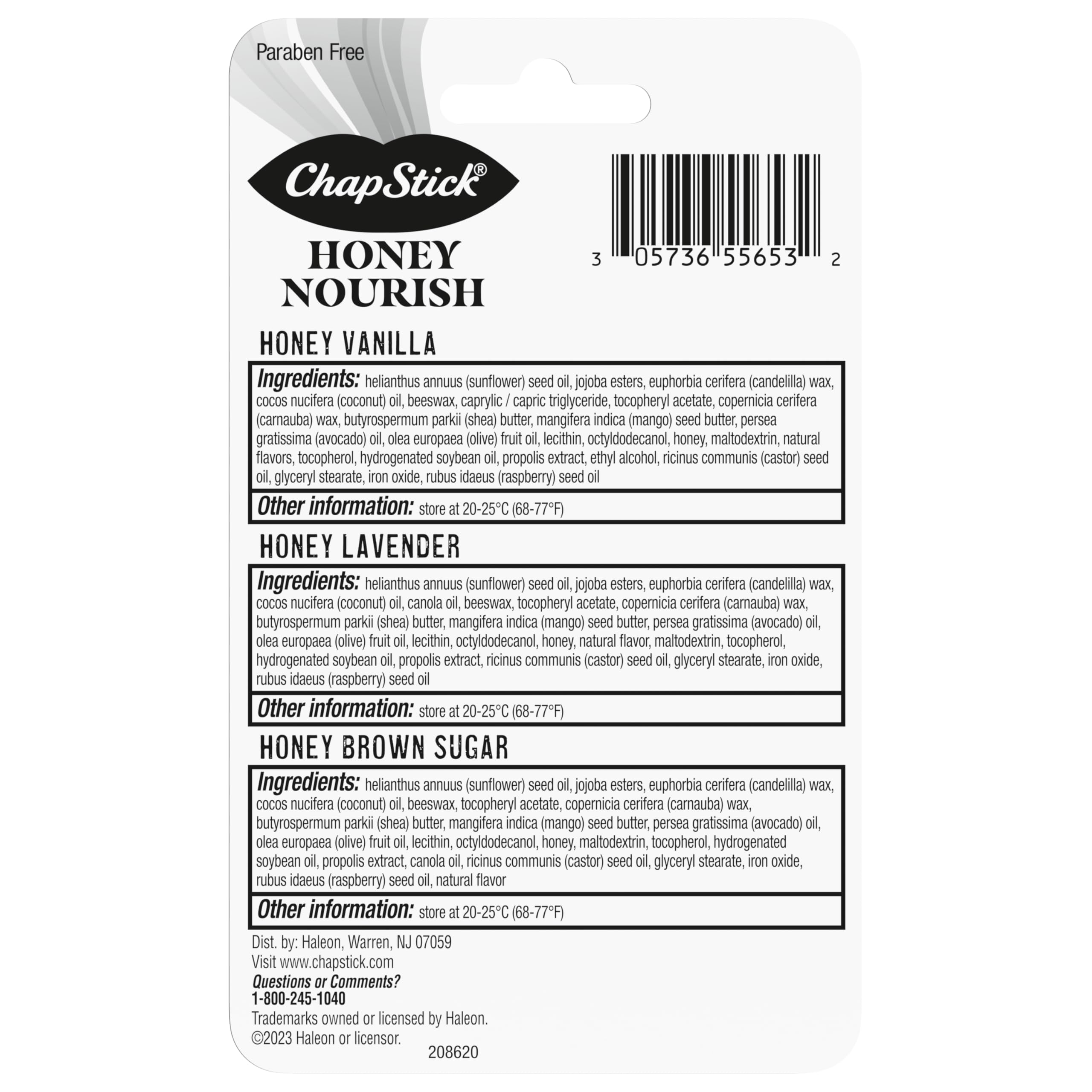 On-the-go ChapStick Honey Nourish packaging for portable lip care
