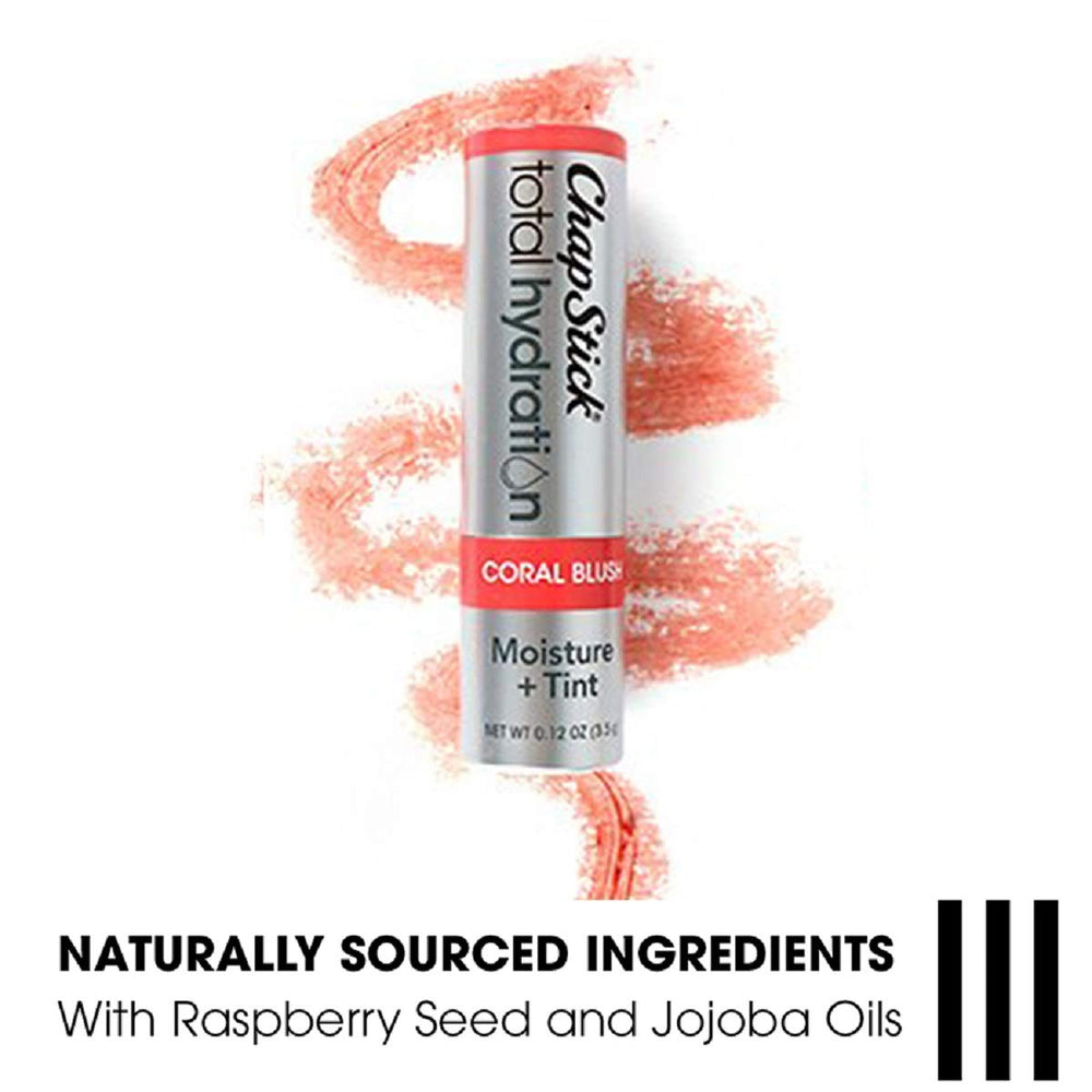 ChapStick con rosa mosqueta y jojoba para hidratación natural.