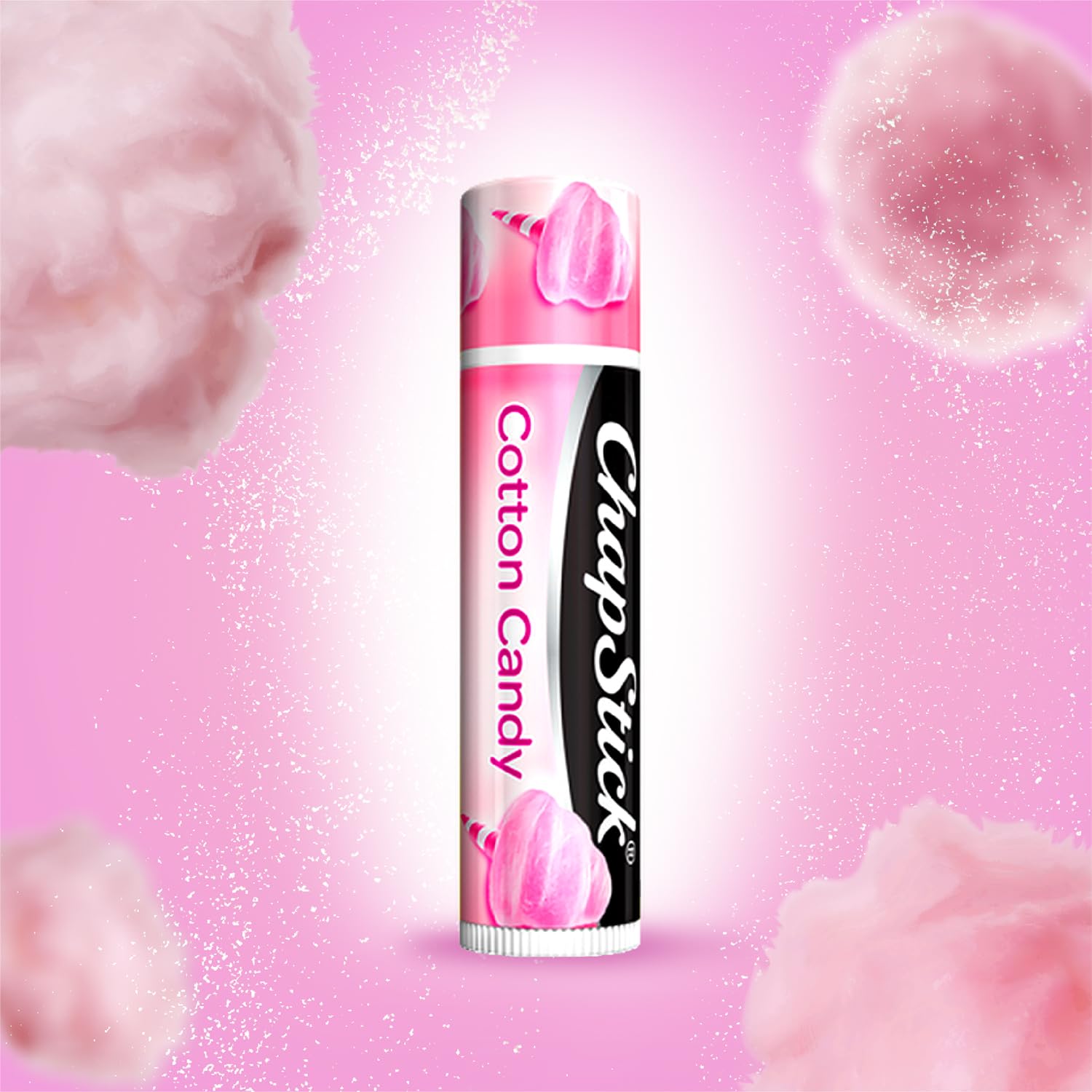 ChapStick para labios humectados con algodón de azúcar.