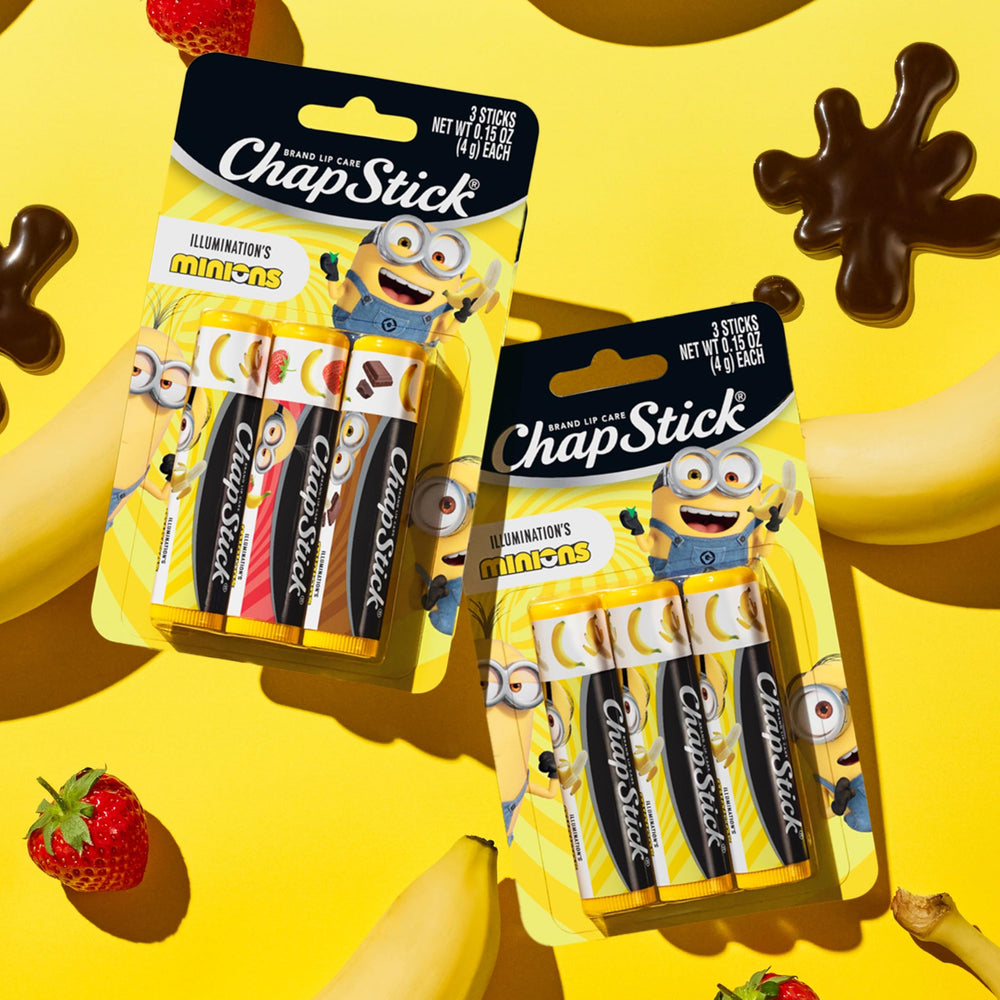 ChapStick Minions party-favors theme makes kid gifts at events.