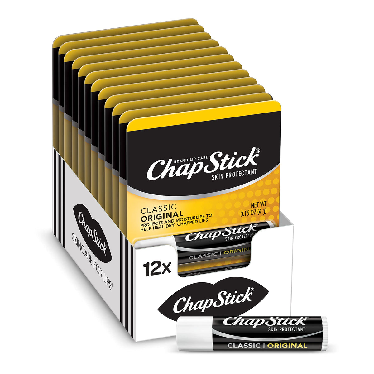 ChapStick Original en tubo, deslizamiento suave para labios sedosos