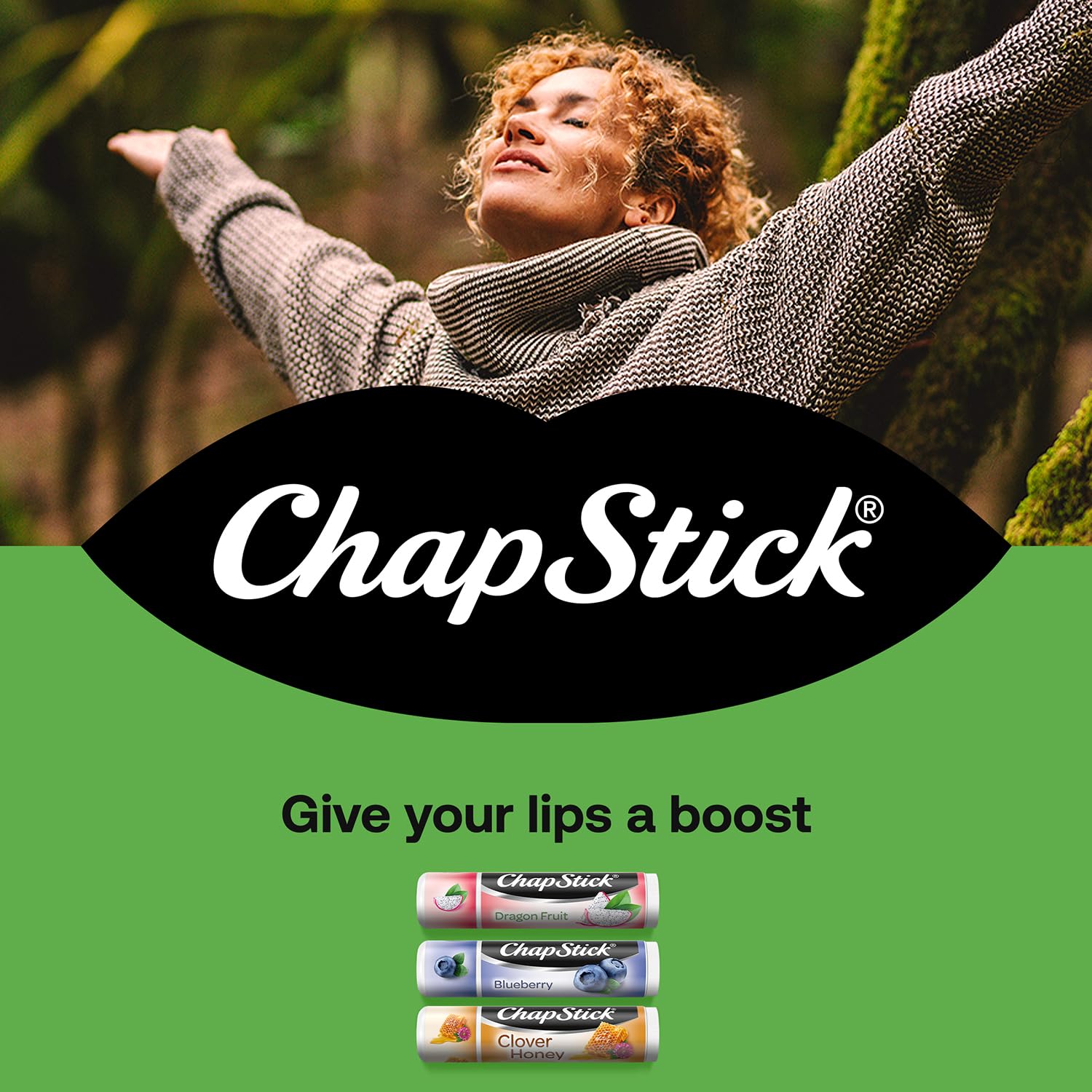 ChapStick Superfood Balm Blueberry 3-Pack delivers quick hydration with a refreshing scent.