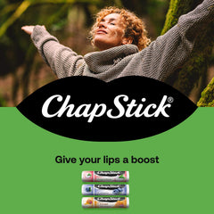 ChapStick Superfood Balm Blueberry 3-Pack delivers quick hydration with a refreshing scent.