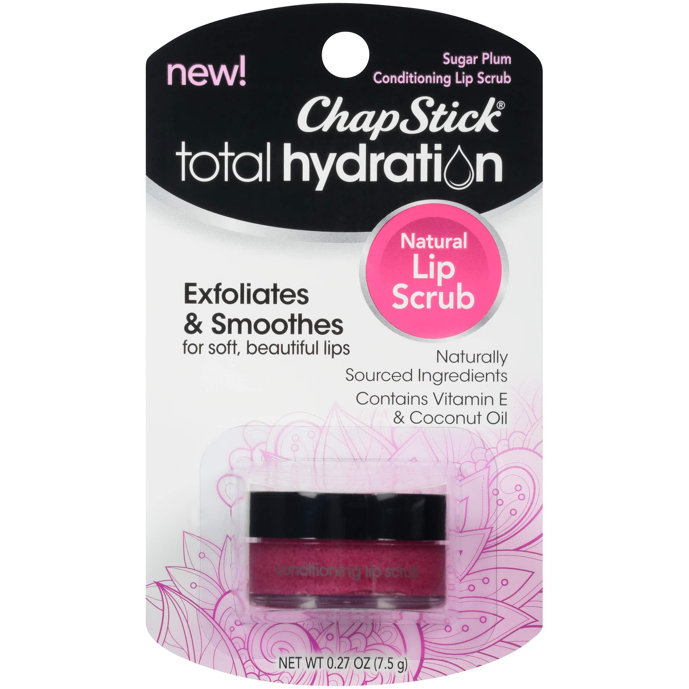 ChapStick Total Hydration Sugar Plum Scrub jar ready for lip exfoliation and conditioning