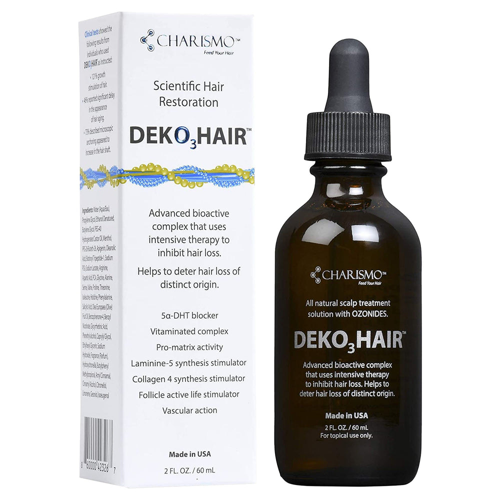 Charismo Dekohair serum root-volume visual emphasizes stronger roots and healthier-looking strands.