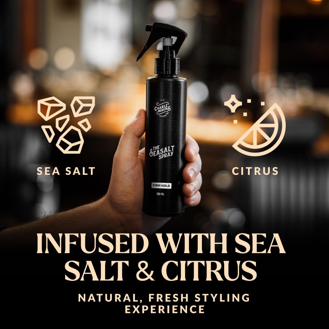 Charlemagne spray de sal marina, aroma mediterráneo para sensación fresca