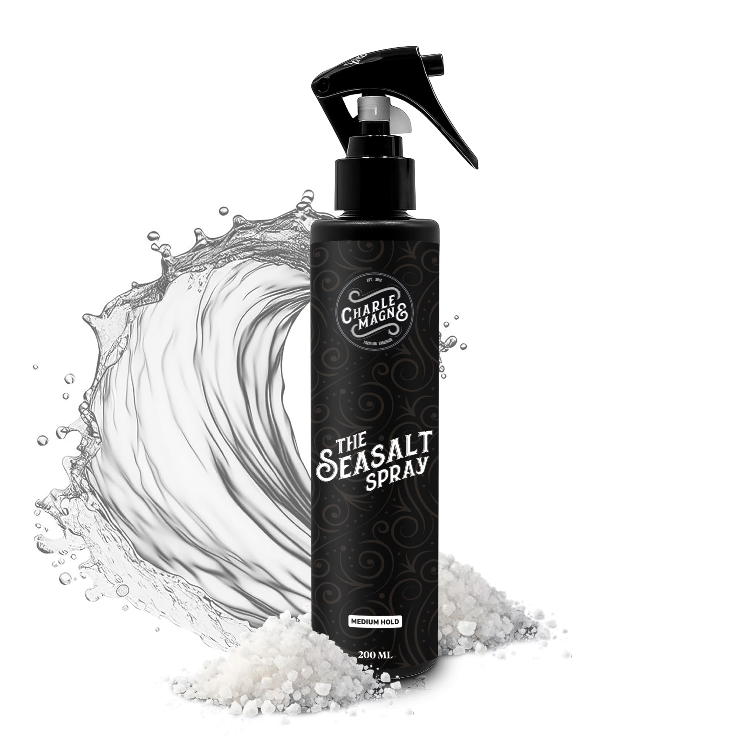 Charlemagne Spray de Sal Marina: textura natural y acabado mate para uso diario.