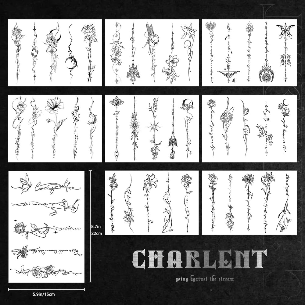 Diseño minimal en negro de CHARLENT para un estilo moderno.