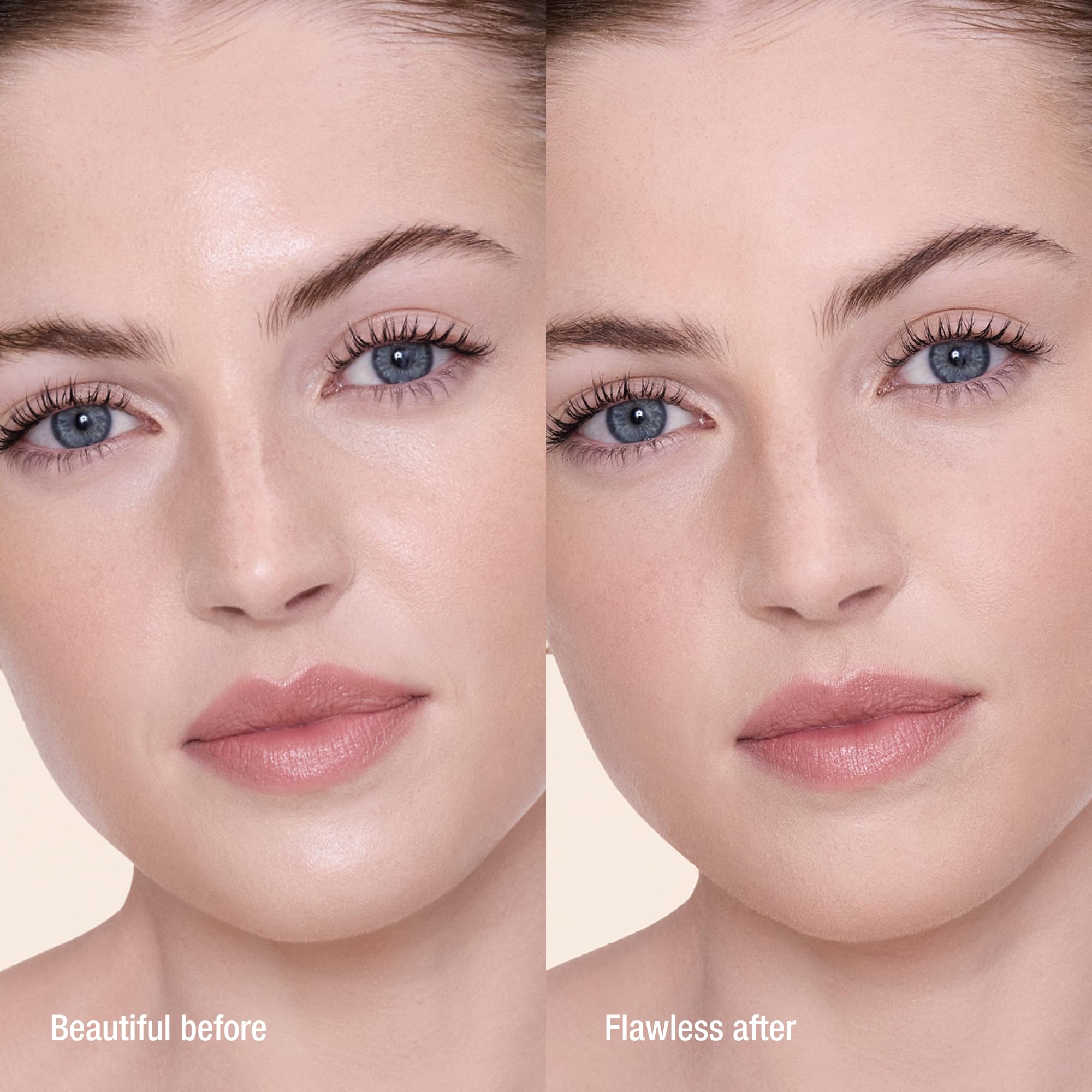 Charlotte Tilbury Airbrush Flawless Finish rose wax formula for subtle moisture during wear.