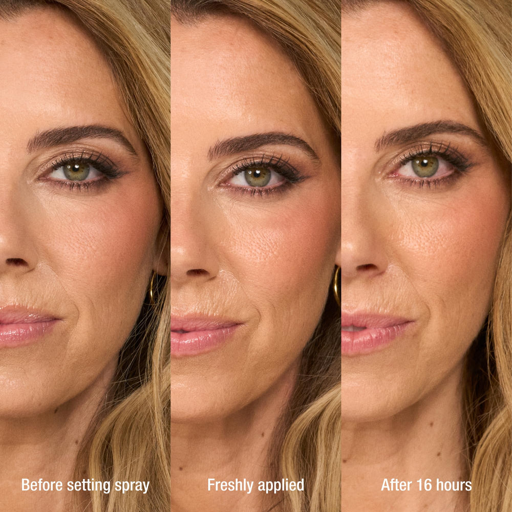 Charlotte Tilbury Airbrush Flawless Setting Spray primes before makeup for a seamless base