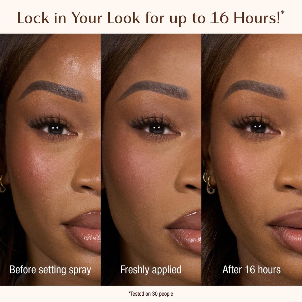 Charlotte Tilbury Airbrush Flawless setting spray shows a pump-cap design for easy use.