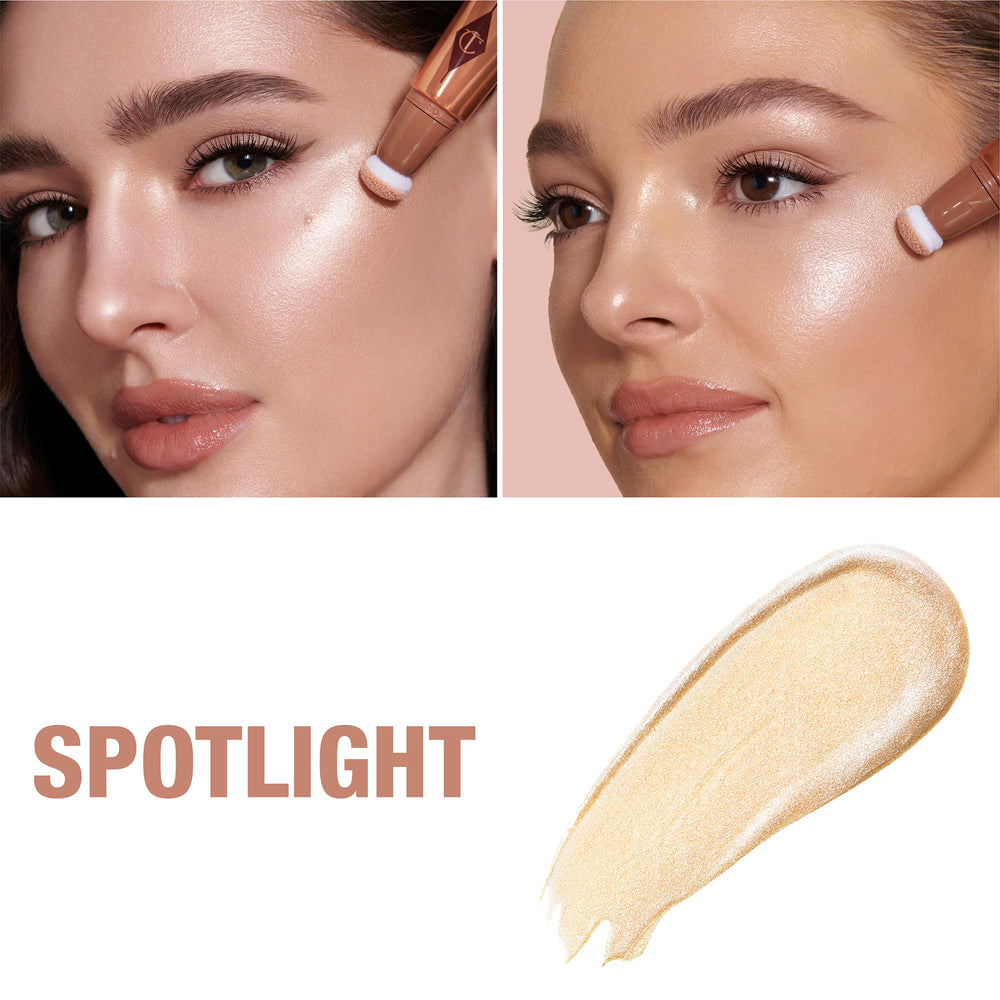 Beauty Light Wand Spotlight with the Magic Cushion enables precise, buildable application.