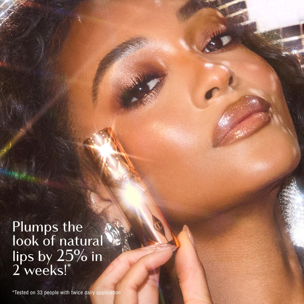 Hydration from Hyaluronic Acid in Nudegasm Diamonds nourishes lips