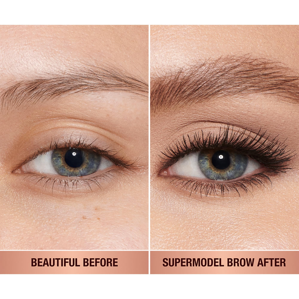Fórmula nutritiva de Charlotte Tilbury con vitamina E y aceite de ricino para cejas