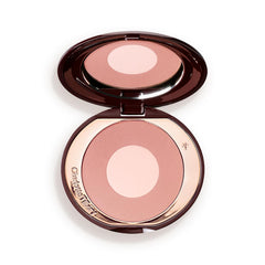 Charlotte Tilbury Cheek to Chic Pillow Talk Original outer shade for sculpting and glow.
