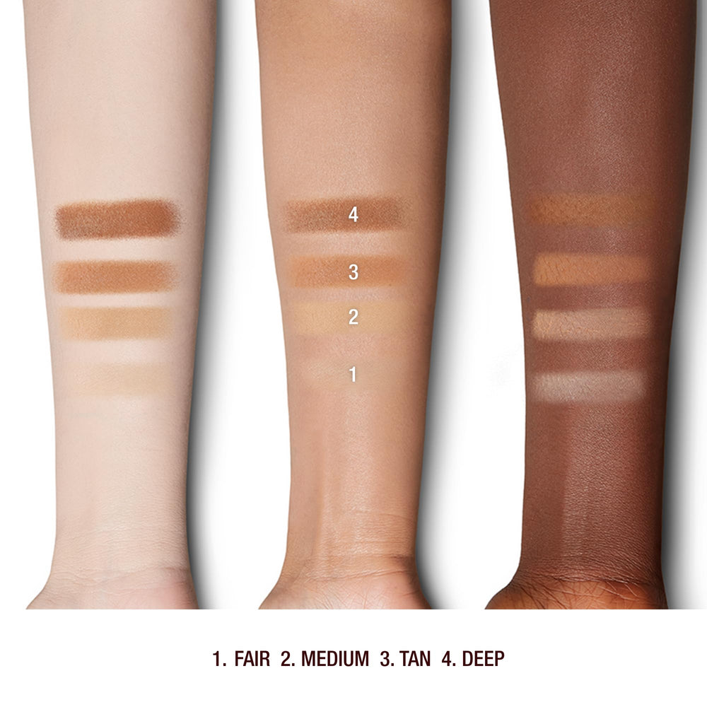 Charlotte Tilbury cosmetic routine with this powder for precise touch-ups