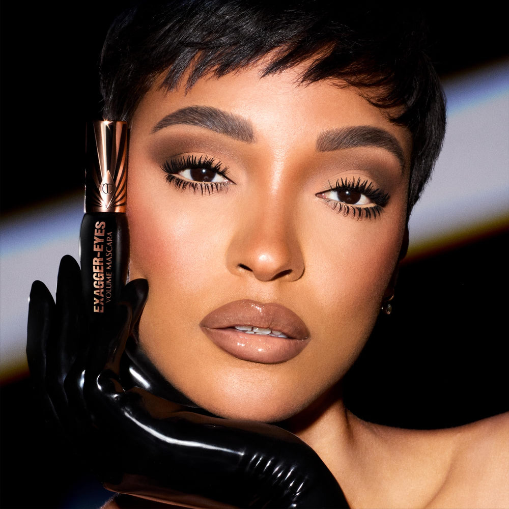Full lash look achieved with Exagger-Eyes volume