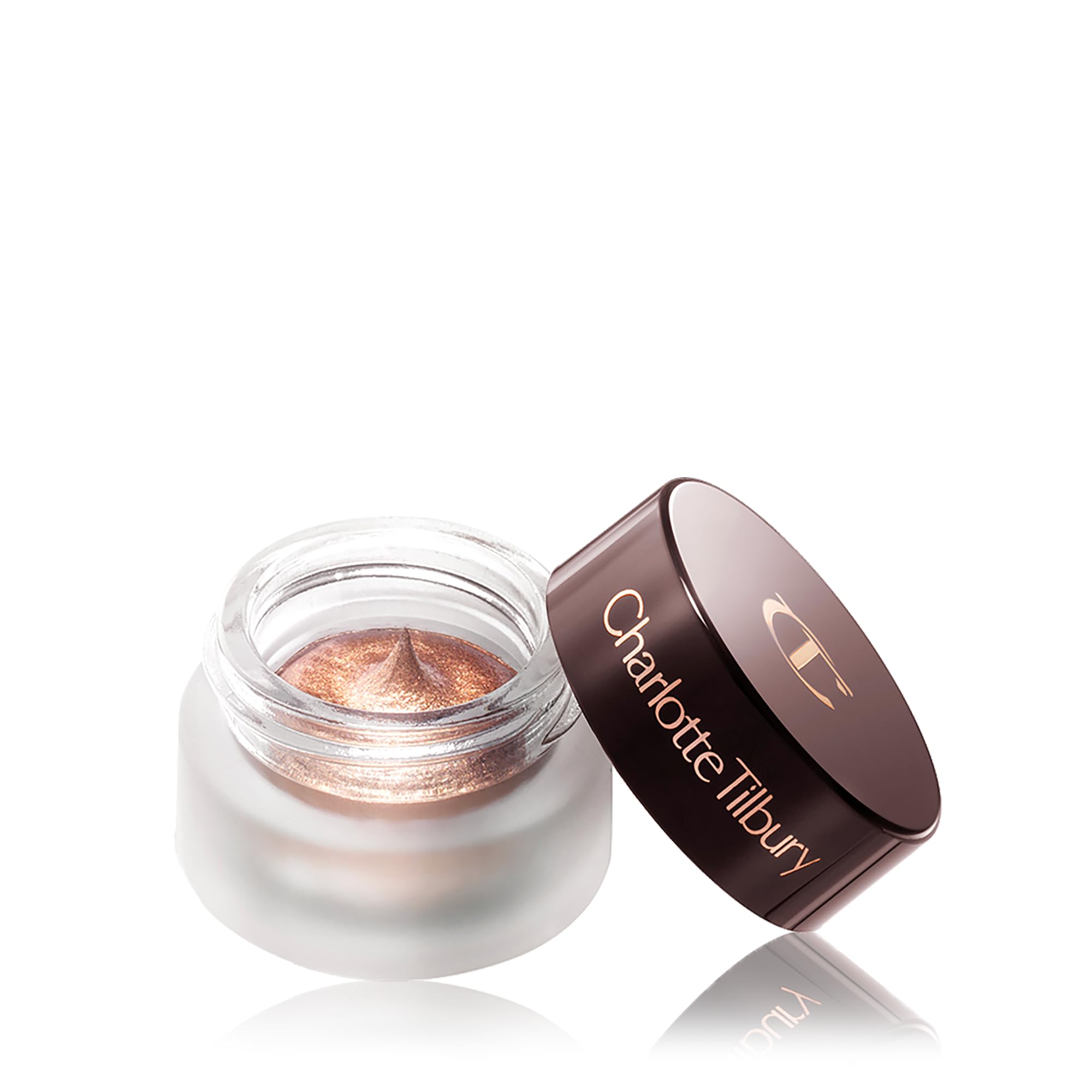 Charlotte Tilbury Eyes to Mesmerize Oyster Pearl antique oyster-gold finish catches light beautifully