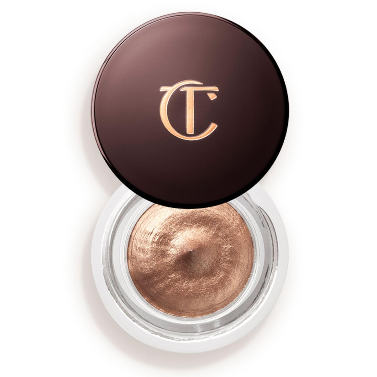 Charlotte Tilbury Eyes to Mesmerize Oyster Pearl gliding on for a soft radiant cream finish