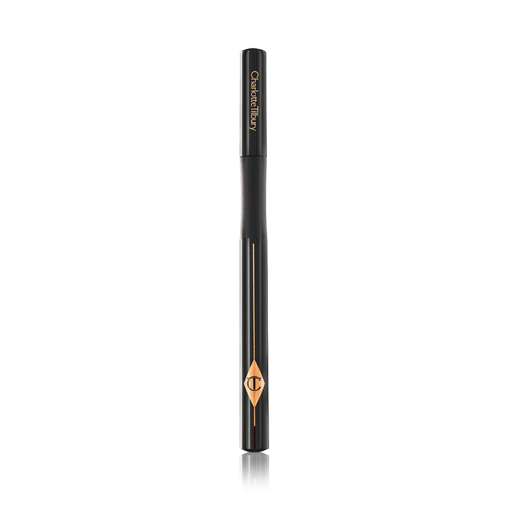 Charlotte Tilbury Feline Flick waterproof packaging indicating long wear.