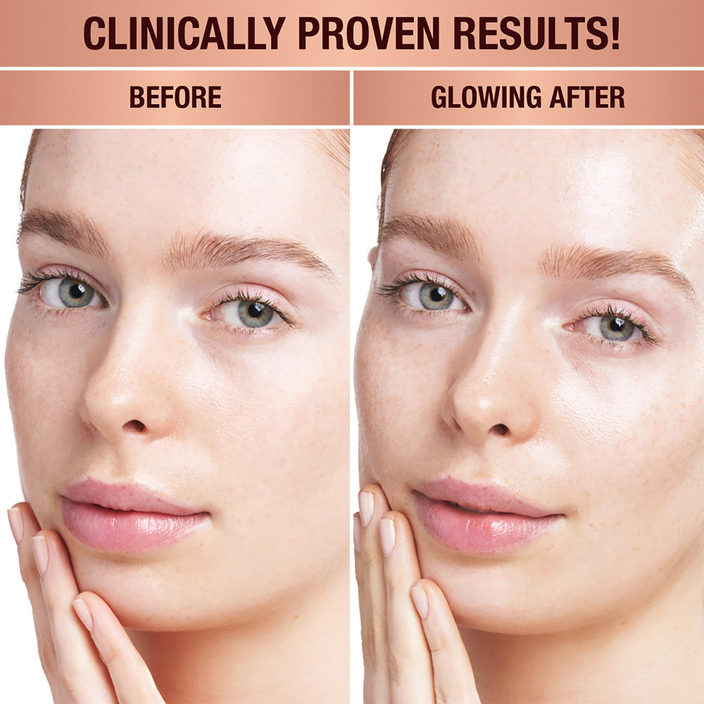 Charlotte Tilbury Glow Face Toner Mini — textura sedosa no pegajosa, experiencia sensorial.