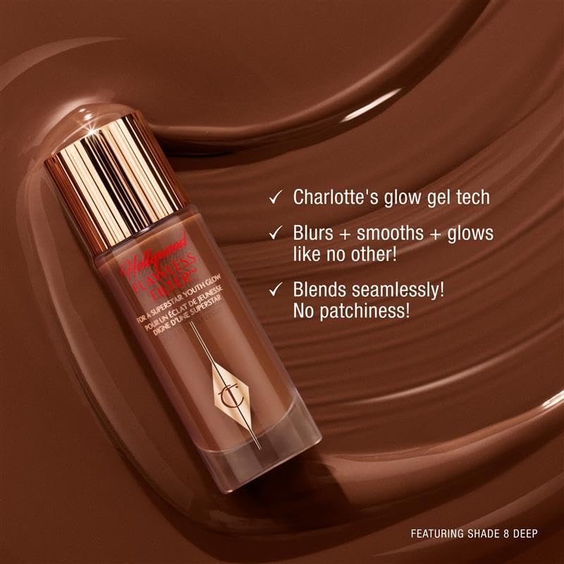 Charlotte Tilbury Hollywood Flawless Filter mixed with foundation for luminous blend