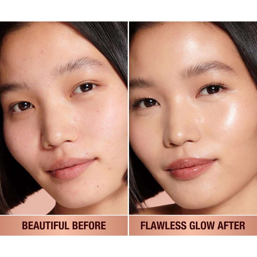 Charlotte Tilbury Hollywood Flawless Filter swatch 2.5 Fair for light skin