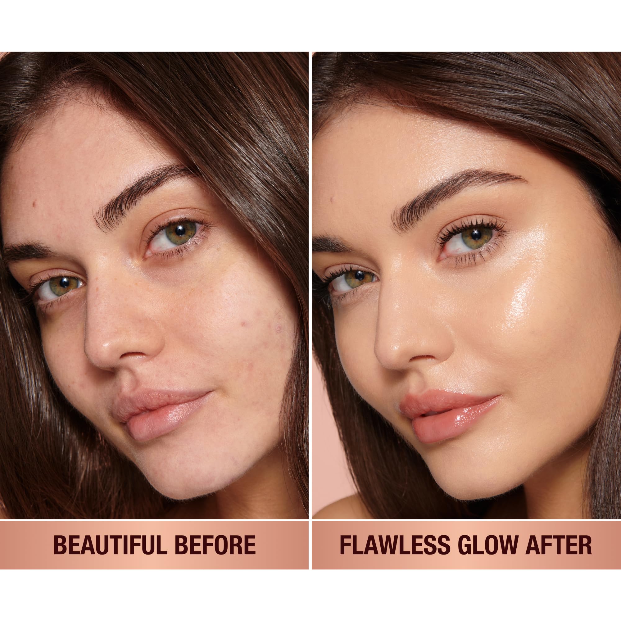 Hollywood Flawless Filter 4 Medium swatch on olive skin for natural glow