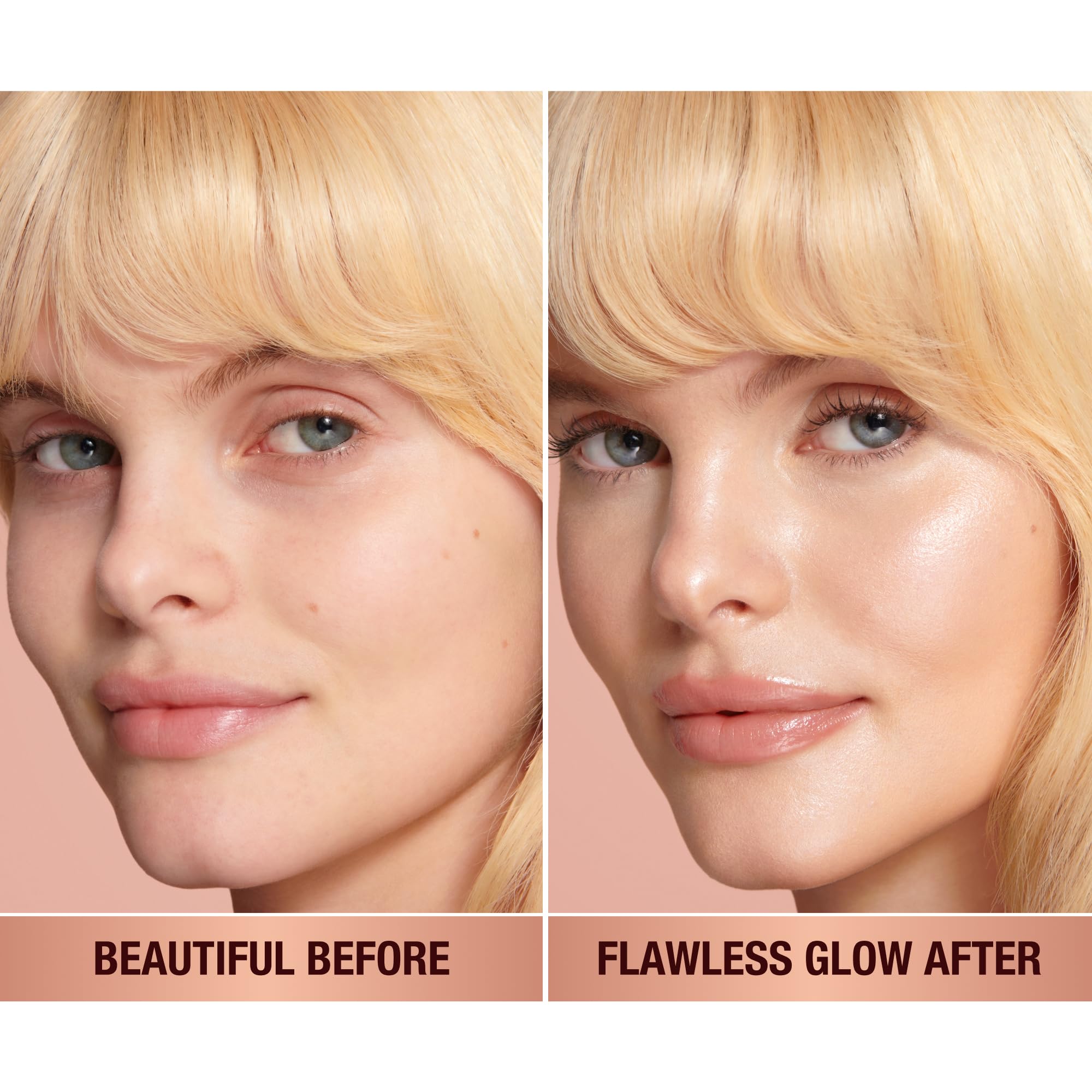 Hollywood Flawless Filter texture swatch on skin for soft, blurred, radiant finish