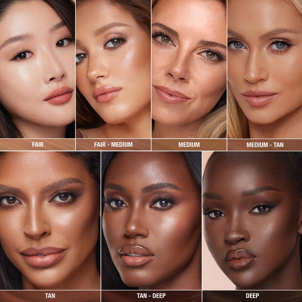 Charlotte Tilbury Hollywood Liquid Contour Wand creamy, buildable formula close-up.
