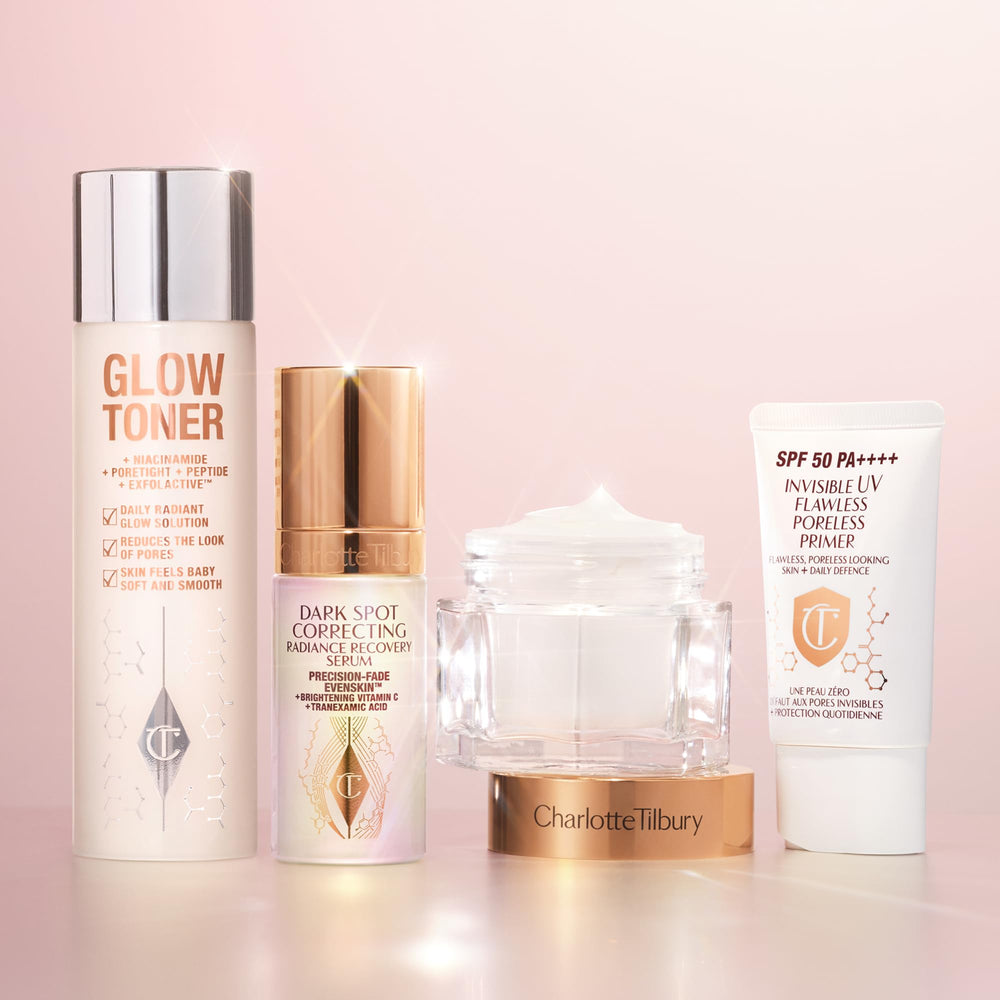 Charlotte Tilbury SPF 50 protection supports daily wear with pore-blurring base