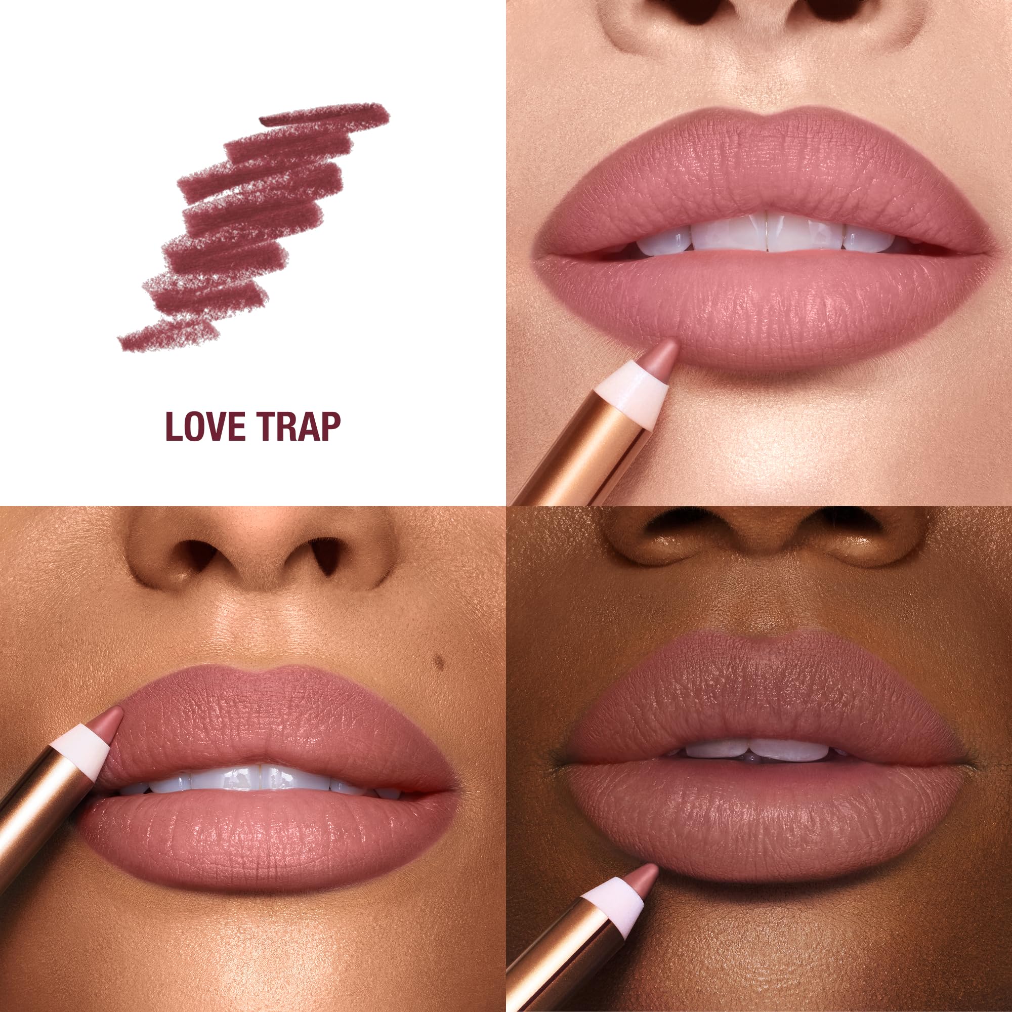 Lip Cheat delineado cremosa para labios definidos y fáciles de aplicar.
