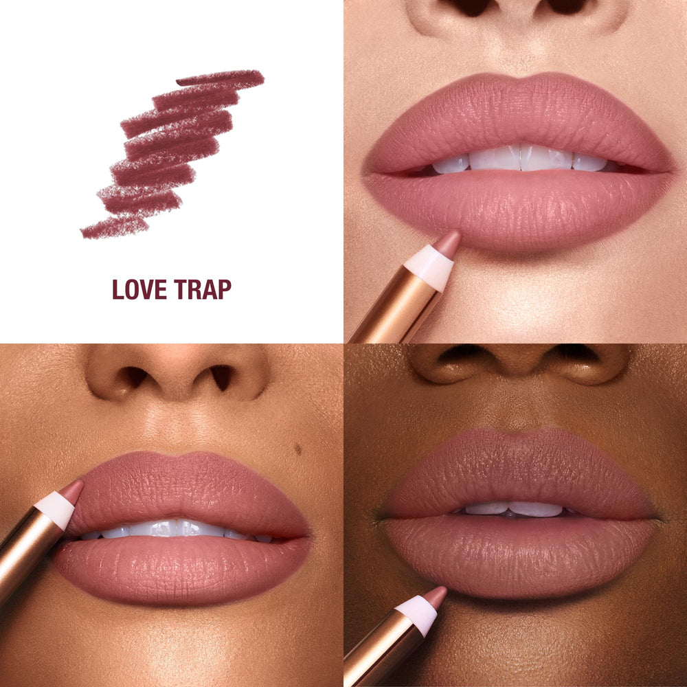 Lip Cheat delineado cremosa para labios definidos y fáciles de aplicar.