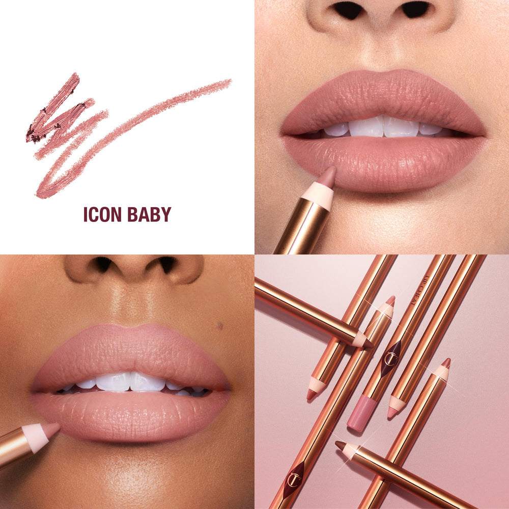 Charlotte Tilbury Lip Cheat Icon Baby application shot for smooth, precise lining.